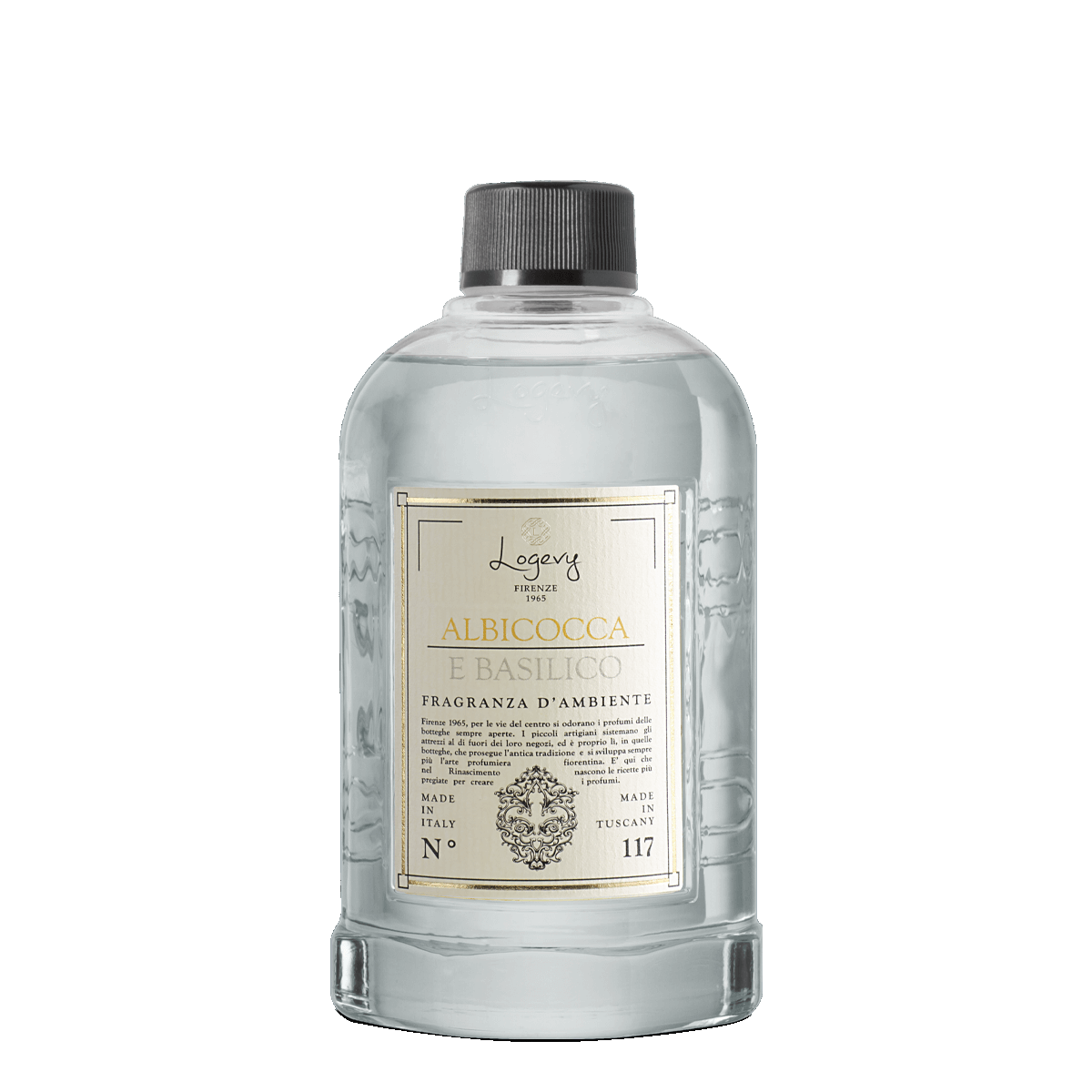 LOGEVY Room Diffuser Refill Bottle ALBICOCCA E BASILICO - Apricot and Basil (500ml)