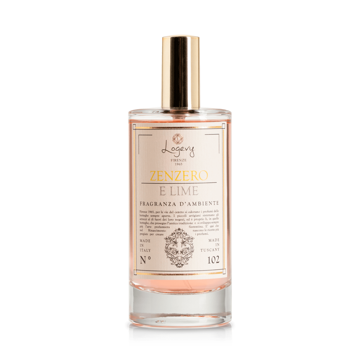 LOGEVY Room Spray ZENZERO E LIME - Ginger and Lime (100ml)