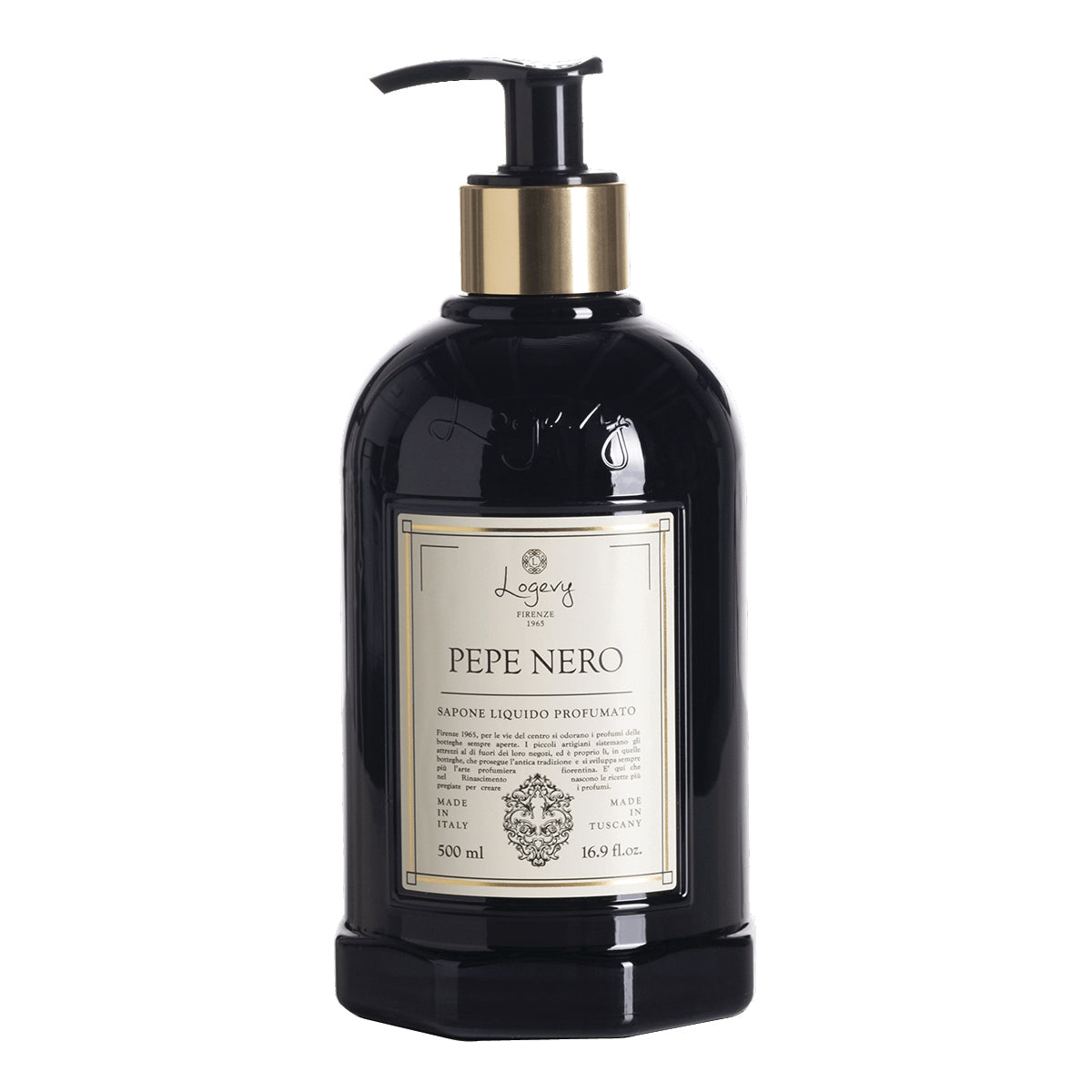 LOGEVY Liquid Soap PEPE NERO - Black Pepper (500ml)