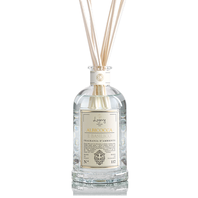 LOGEVY Room Diffuser ALBICOCCA E BASILICO - Apricot and Basil MEDIUM (250ml)
