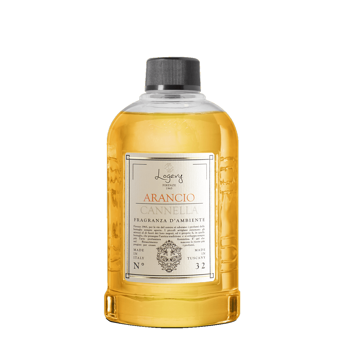 LOGEVY Room Diffuser Refill Bottle ARANCIO CANNELLA - Cinnamon Orange (500ml)