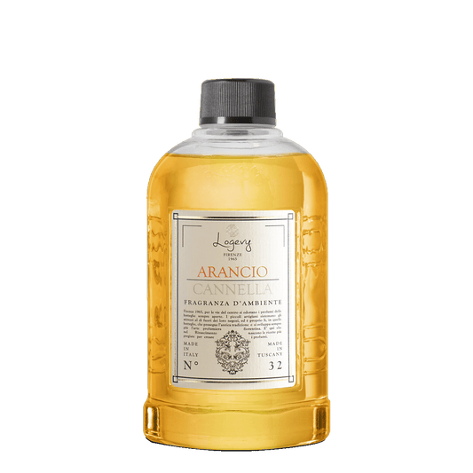LOGEVY Room Diffuser Refill Bottle ARANCIO CANNELLA - Cinnamon Orange (500ml)
