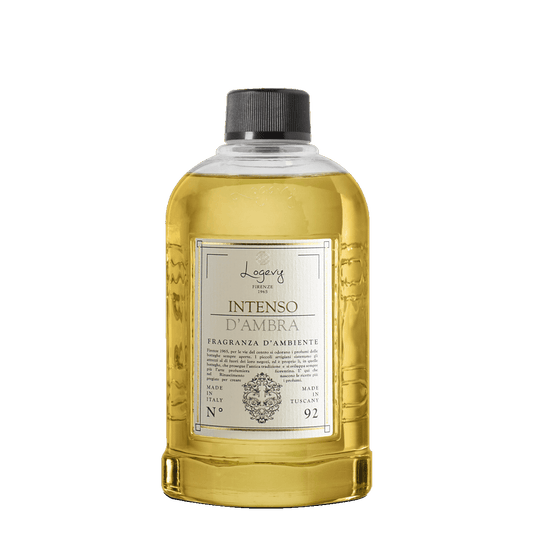 LOGEVY Room Diffuser Refill Bottle INTENSO D'AMBRA - Intense Amber (500ml)